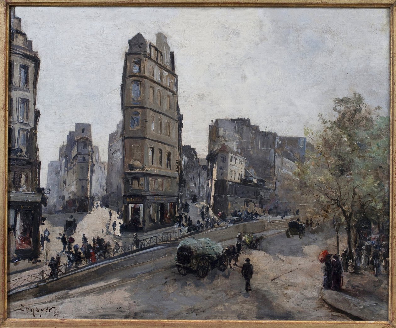 Rue de la Lune, Beauregard y de Clery, vistas del Boulevard Saint Denis en París de Emmanuel Lansyer