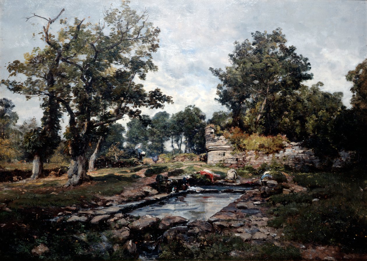 La lavandería de Coataner en la mañana de Emmanuel Lansyer