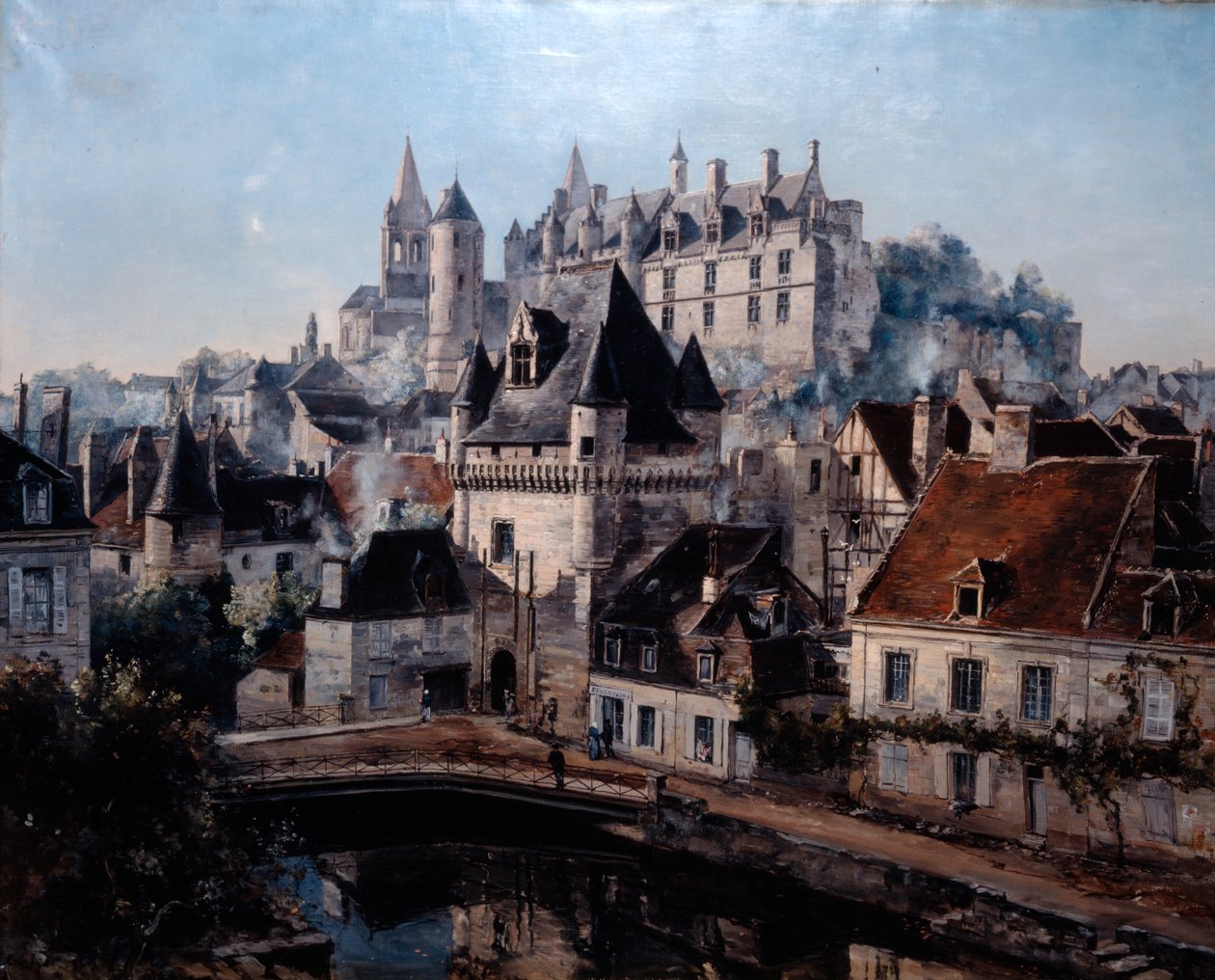 El puerto de Cordelieres y el castillo de Loches, 1891 de Emmanuel Lansyer