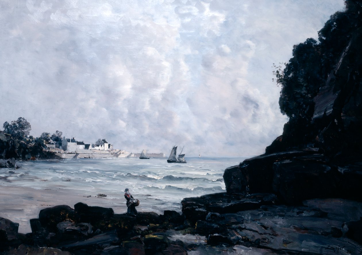El Puerto de Douarnenez, 1884 de Emmanuel Lansyer