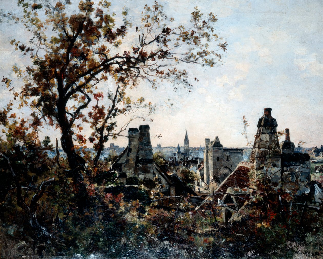 La Torre de Chevalot en la Tarde de Emmanuel Lansyer