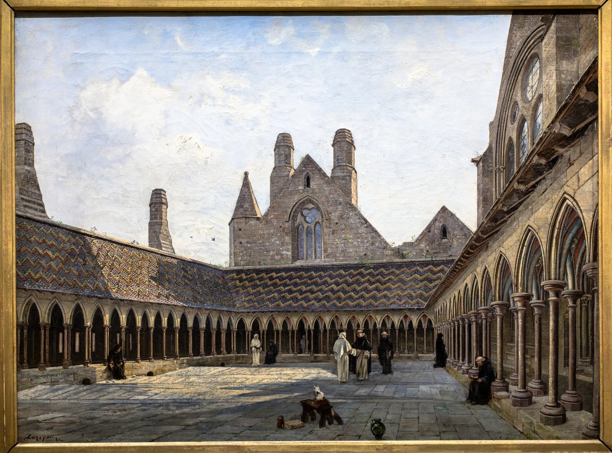 El claustro del Monte Saint-Michel de Emmanuel Lansyer