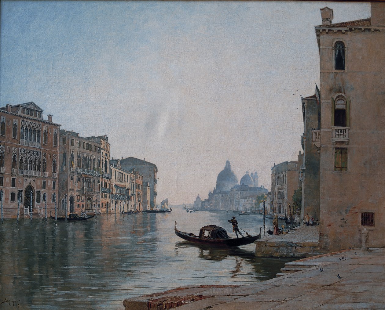 Venecia, el Gran Canal, septiembre de 1892 (óleo sobre lienzo) de Emmanuel Lansyer