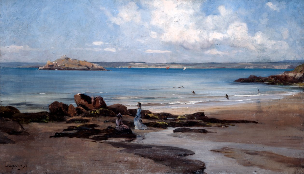 Playa de baño de mujeres, 1876 de Emmanuel Lansyer