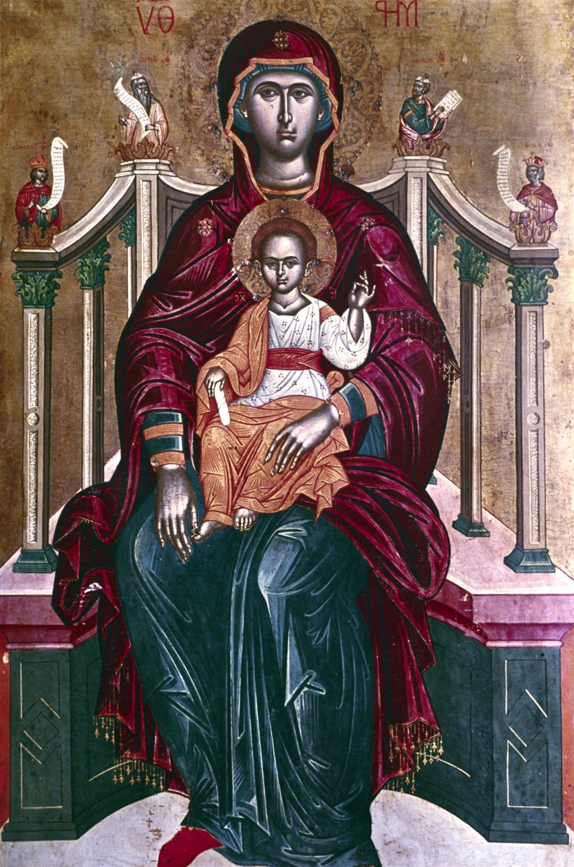 Icono de la Virgen y el Niño, 1664 de Emmanuel Tzanes