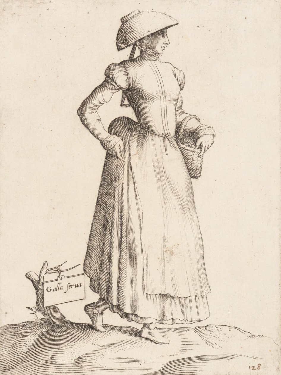 Placa de vestuario: Galla Serva, ca. 1557-58 de Enea Vico