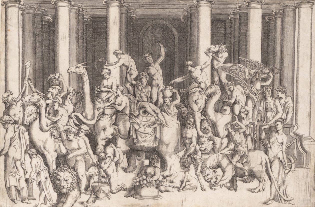 El triunfo indio de Baco, ca. 1542 de Enea Vico.
