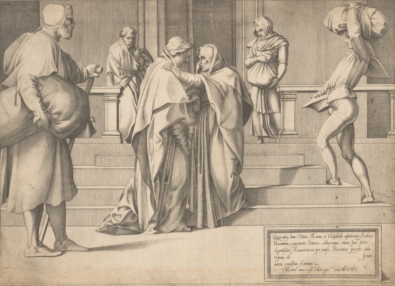 La Visitación de Enea Vico.