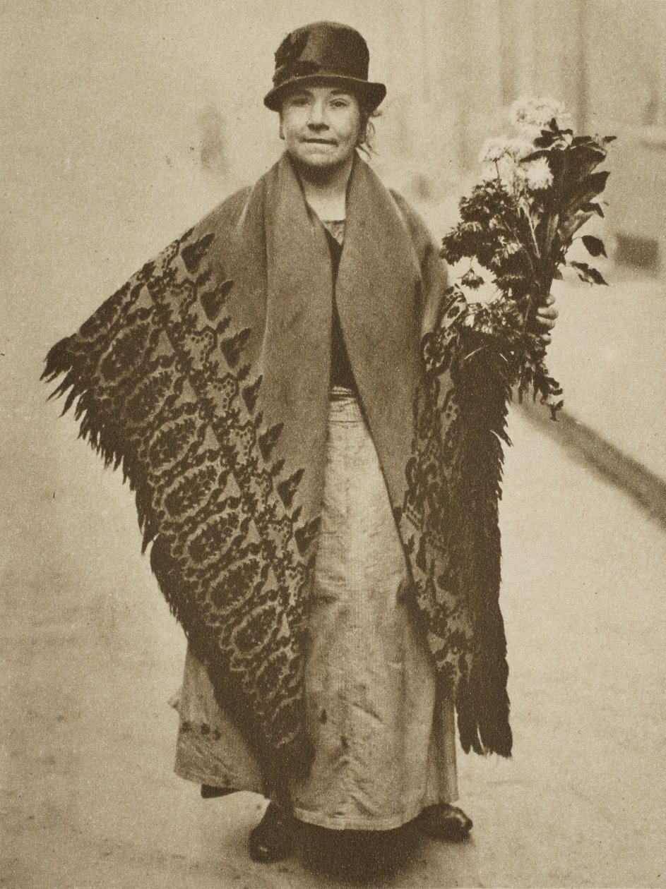 Una florista, Victoria Station de English Photographer