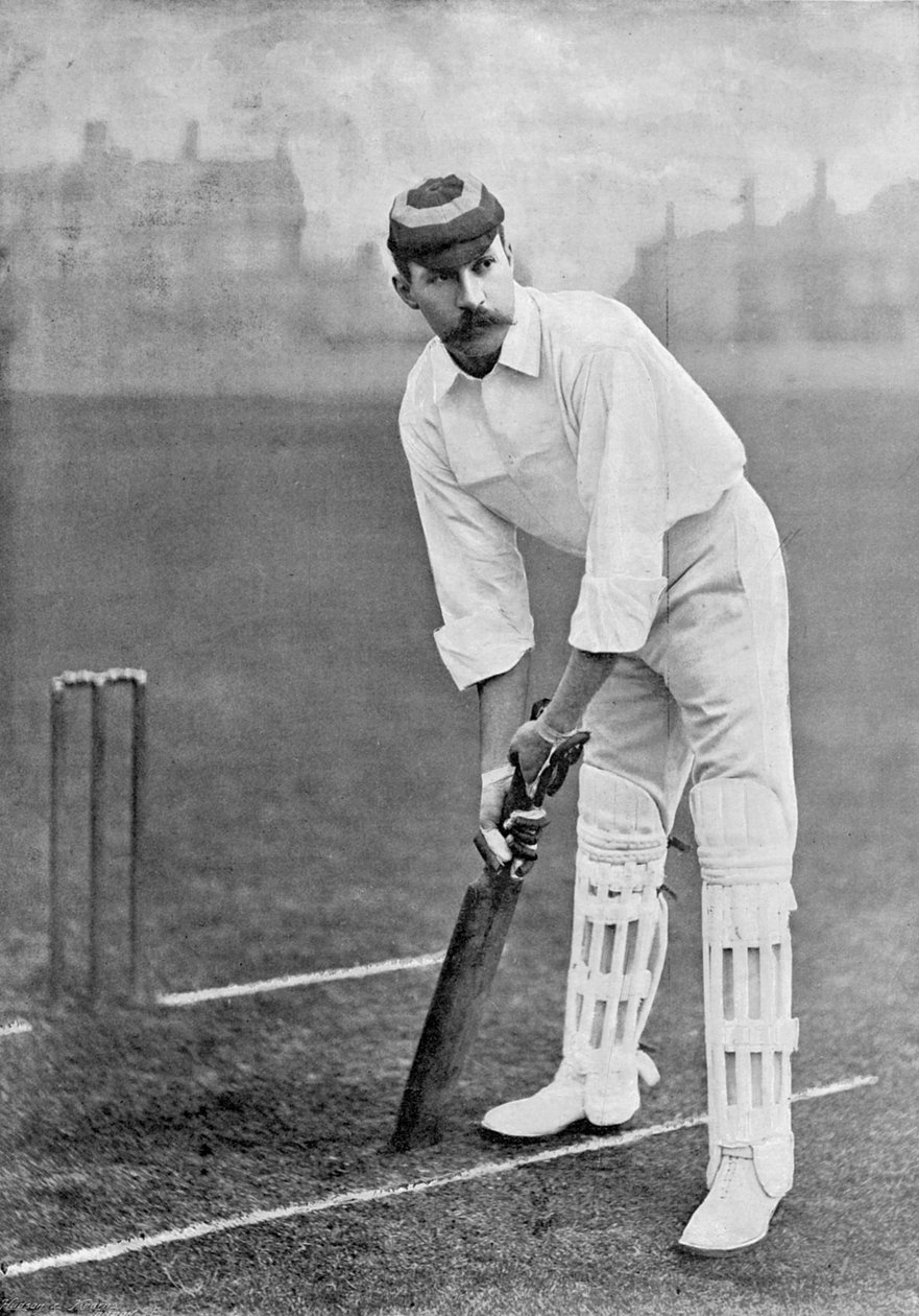 A.E. Stoddart, de Cricketers Famosos y Campos de Cricket, publicado por Hudson y Kearns, 1895 de English Photographer