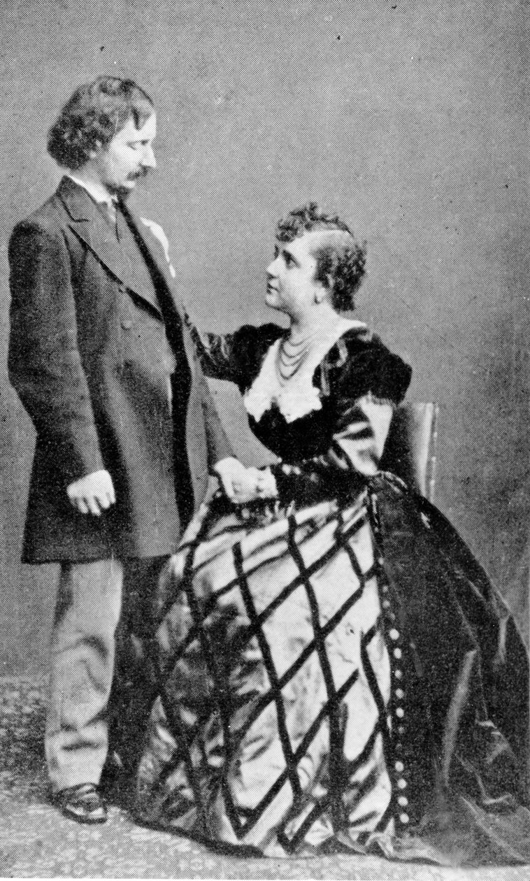 Algernon Charles Swinburne y Adah Menken de English Photographer
