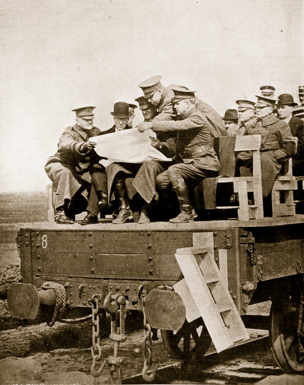 Americanos en Francia, 1918 (foto sepia) de English Photographer