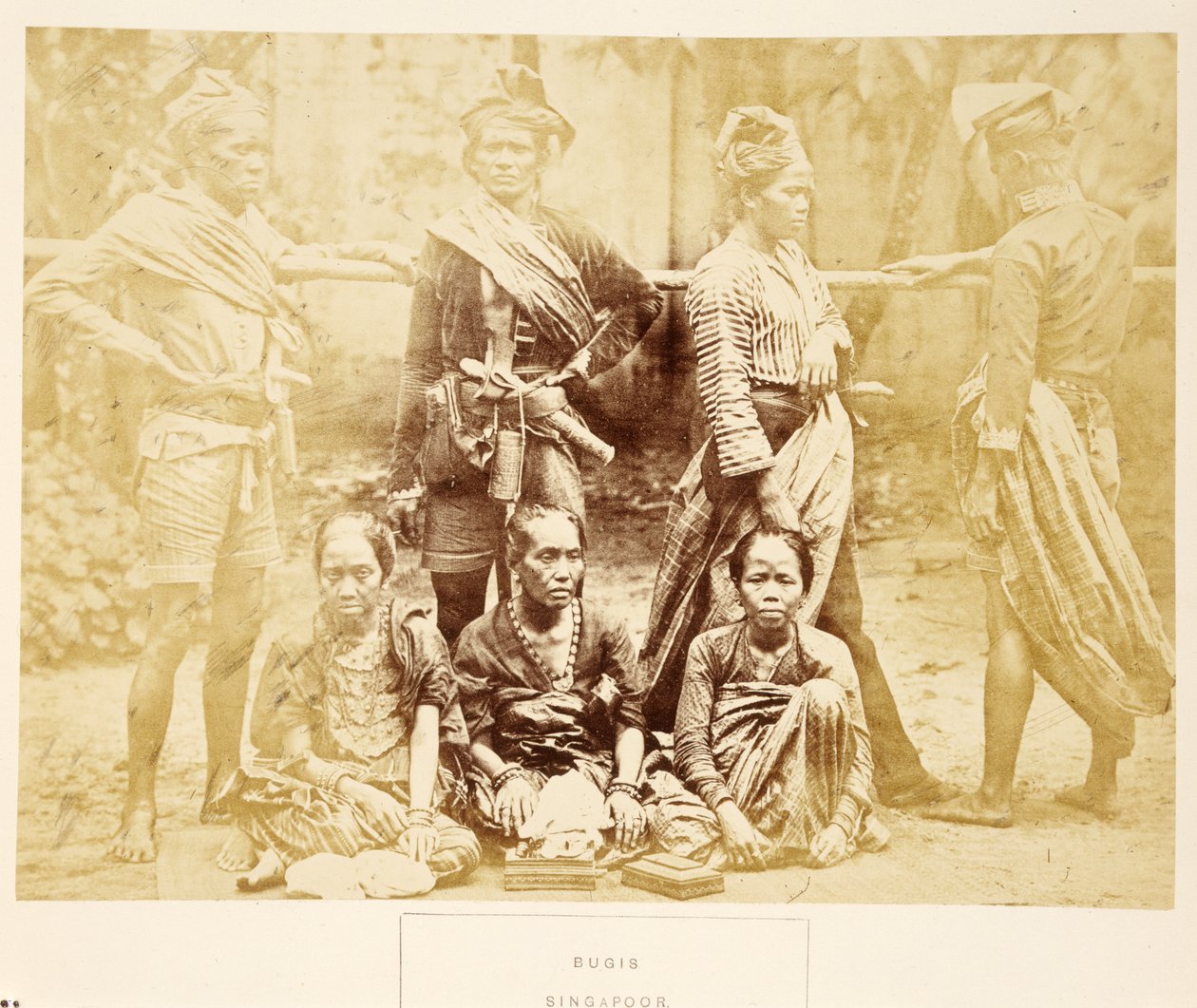Bugis, Singapur, de The People of India, por J. Forbes Watson, publicado en 1868 de English Photographer
