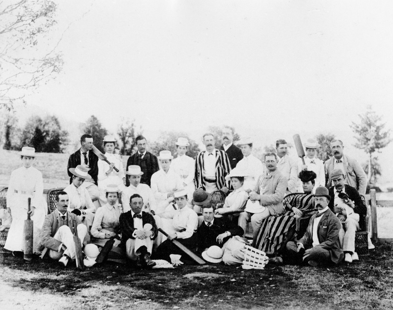 Fiesta de cricket, c.1870s-90s de English Photographer