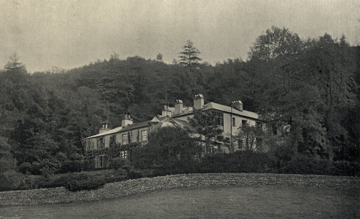 Casa de John Ruskin (1819-1900) en Brantwood de English Photographer
