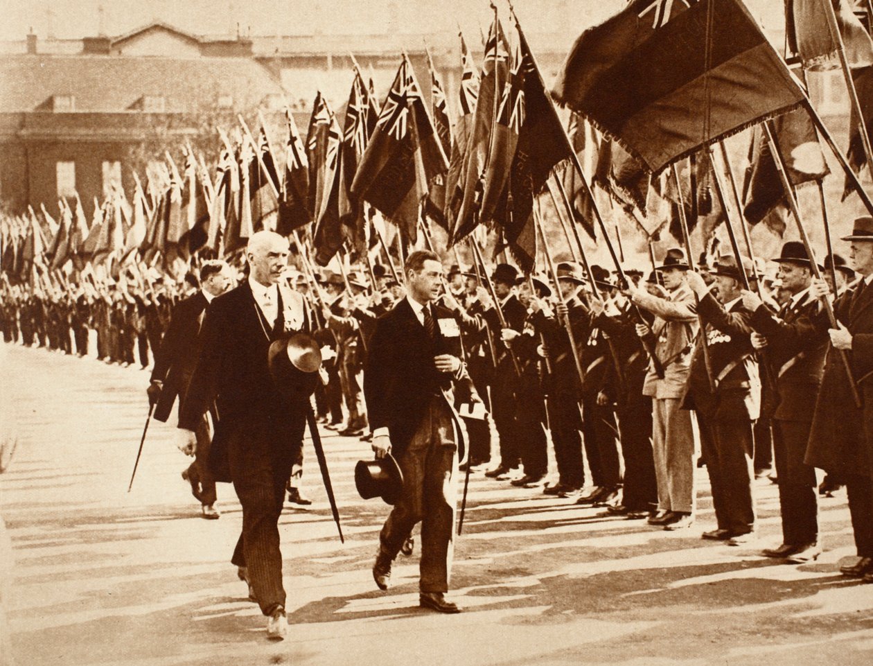 El Rey Eduardo con la Legión Británica, 1914-1918 de English Photographer