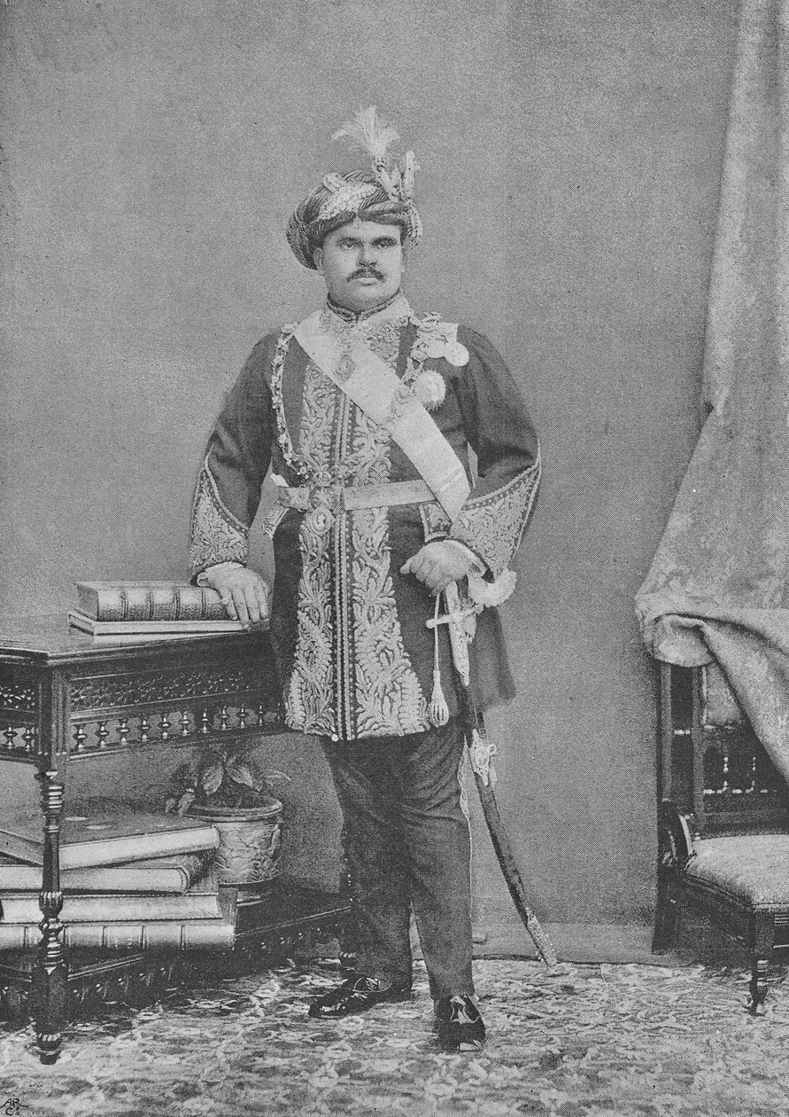 Maharajá Takhtsinhji de Bhavnagar de English Photographer