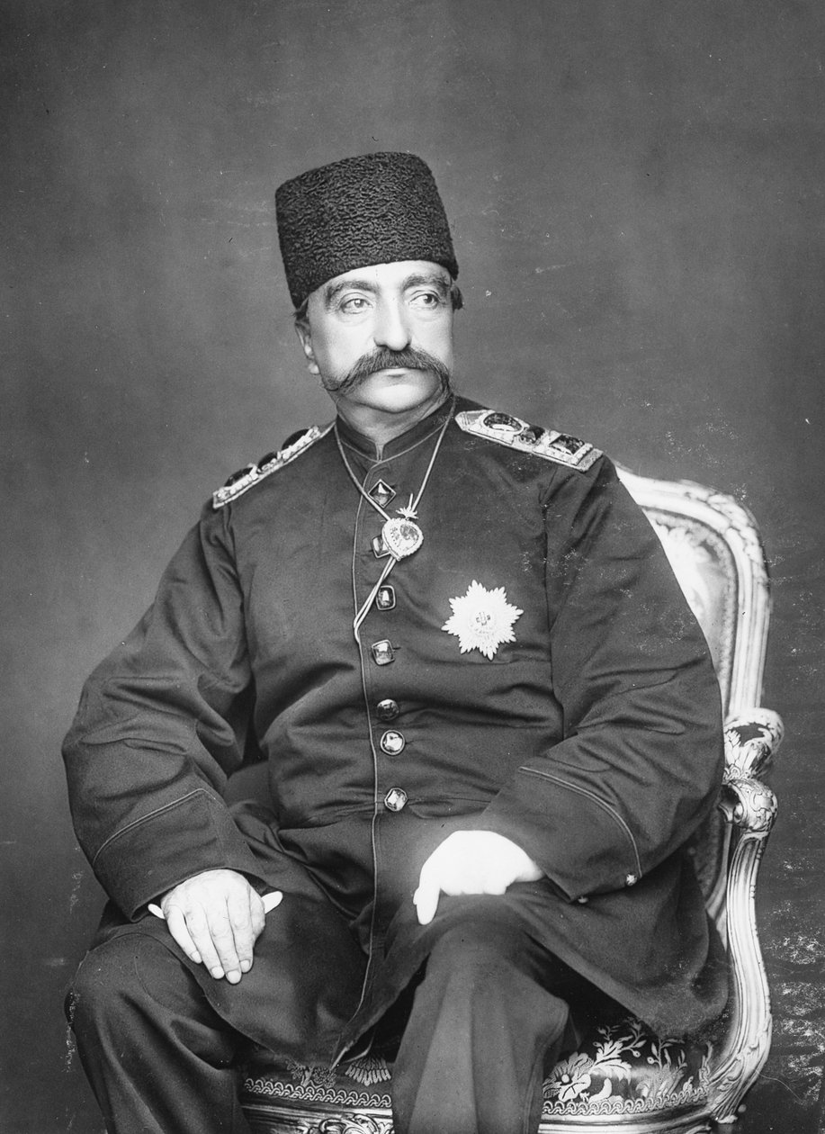Naser al-Din Shah Qajar de Persia de English Photographer