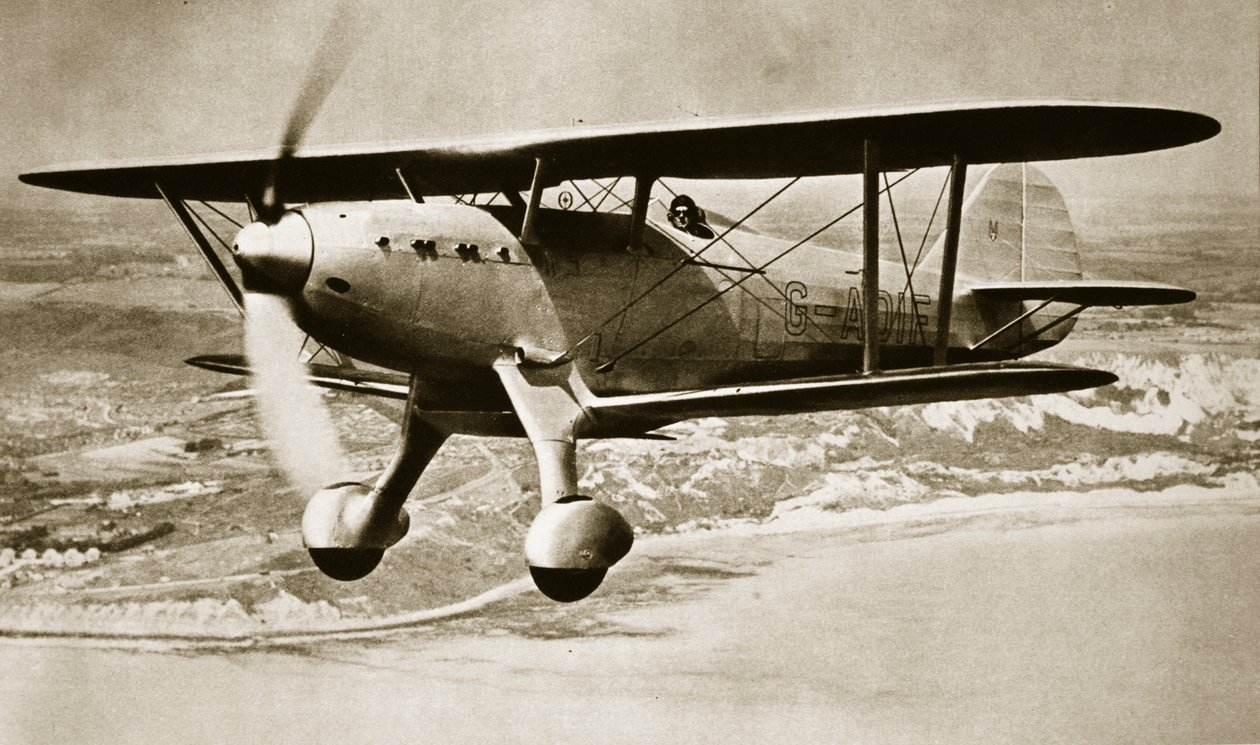 Destructor aéreo de un solo hombre, c.1935 de English Photographer