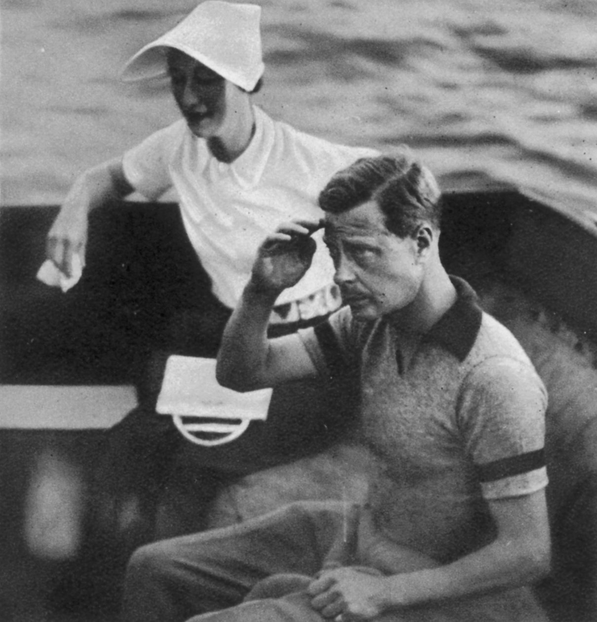 Príncipe Eduardo y Wallis Warfield Simpson durante un crucero real, 1936 de English Photographer
