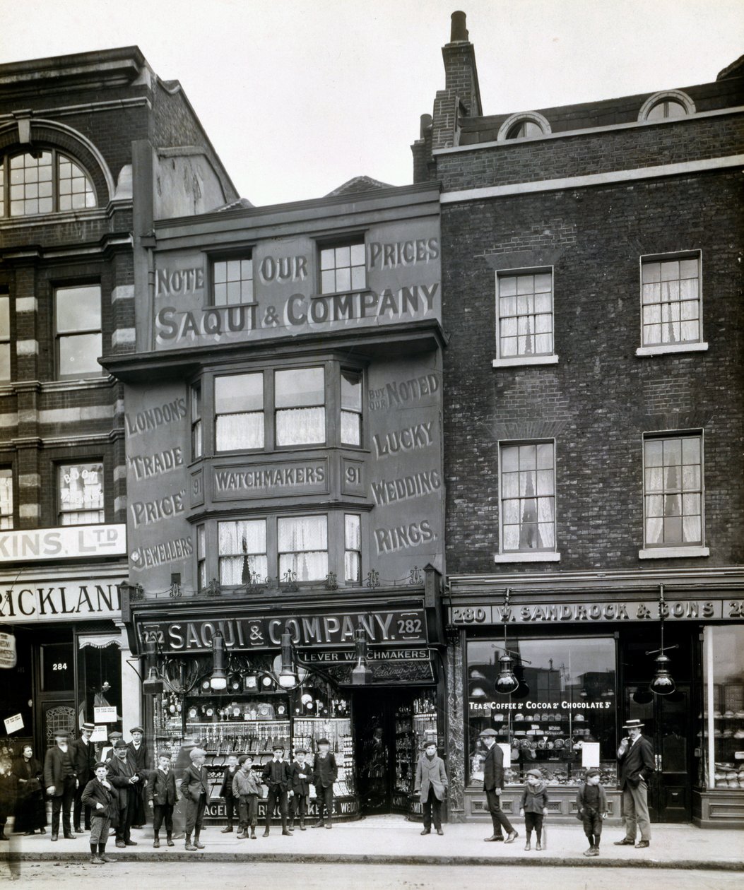 Saqui y Compañía, 282 Bishopsgate, Londres, principios de 1900 de English Photographer