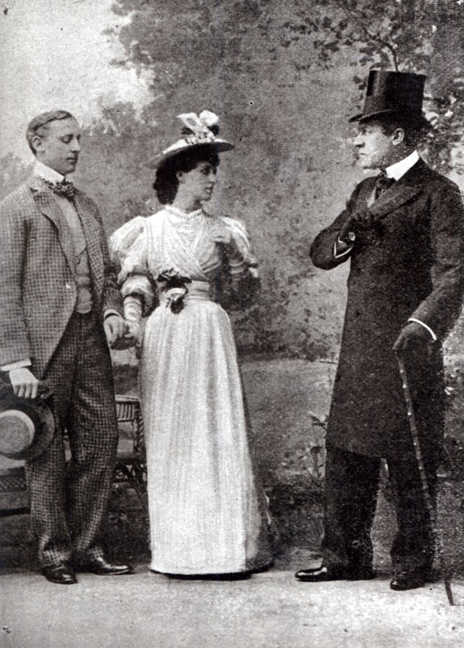 Escena de una representación de La importancia de llamarse Ernesto, de Oscar Wilde, en el Teatro St. James, el 14 de febrero de 1895 de English Photographer