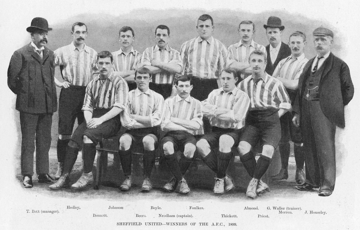 Sheffield United - Ganadores de la Copa de Fútbol Asociación, 1899 de English Photographer