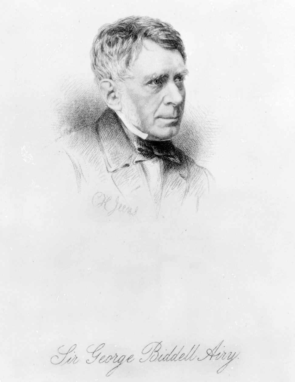 Sir George Biddell Airy, grabado por C.H. Jeens de English Photographer