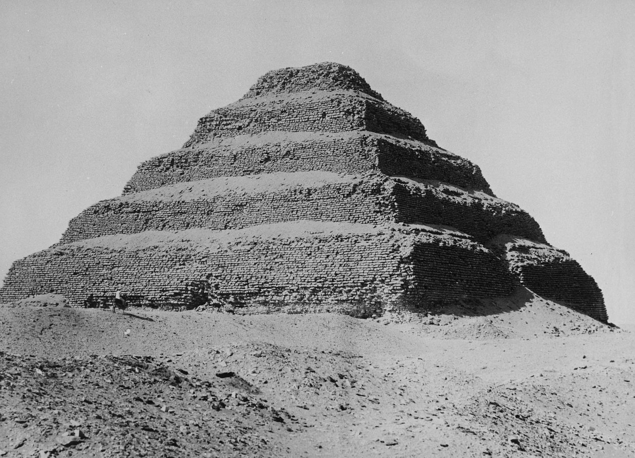 La Pirámide de Sakkara, c.1904-05 de English Photographer