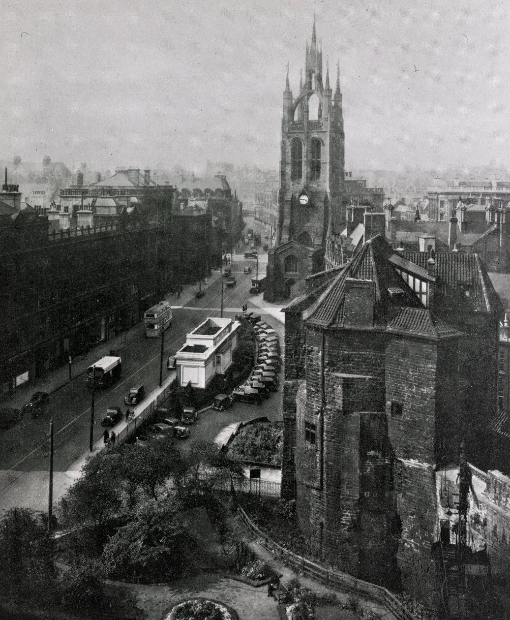 Vista de la Catedral de San Nicolás, Newcastle-upon-Tyne de English Photographer