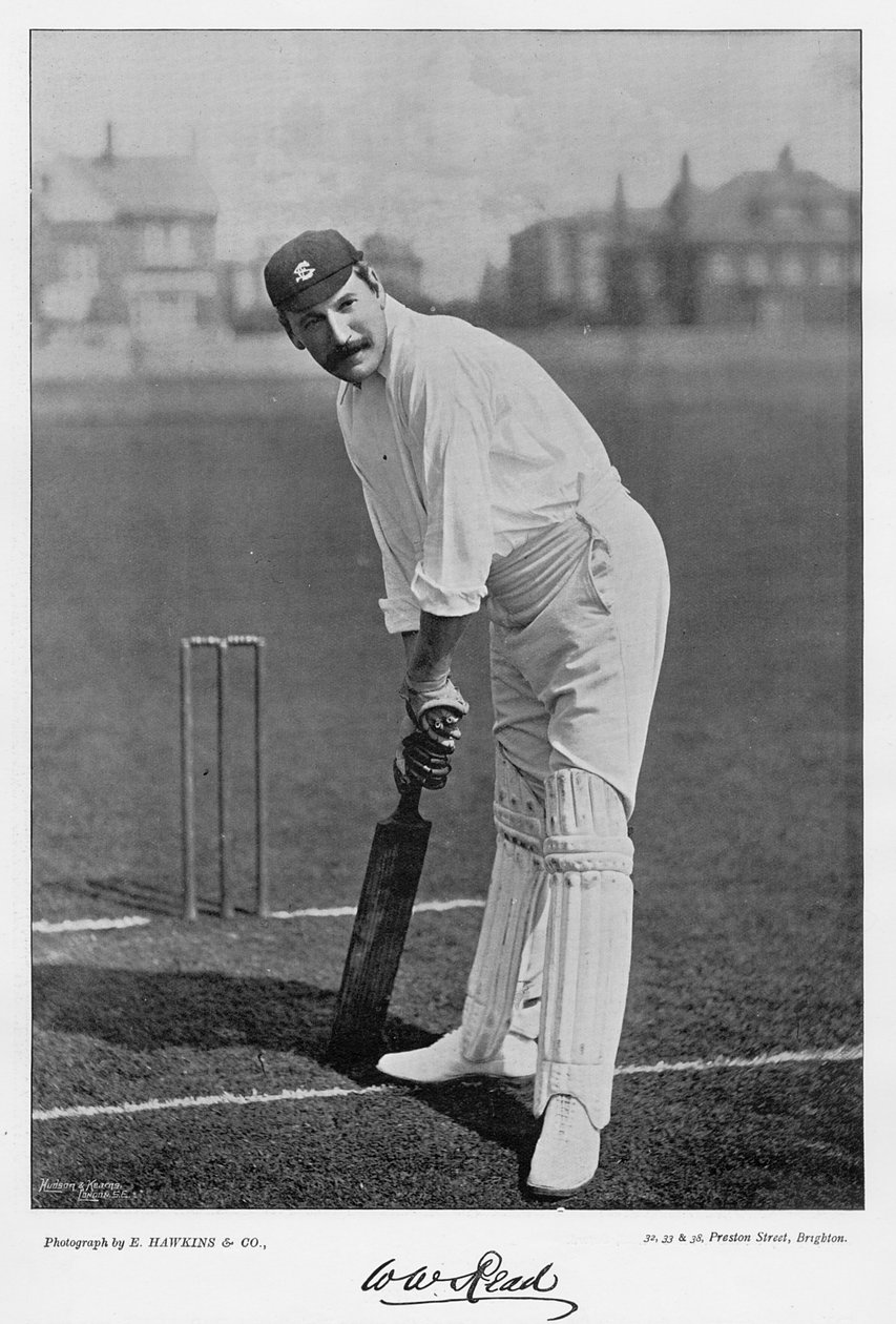 W.W. Read, de Cricketers Famosos y Campos de Cricket, publicado por Hudson y Kearns, 1895 de English Photographer