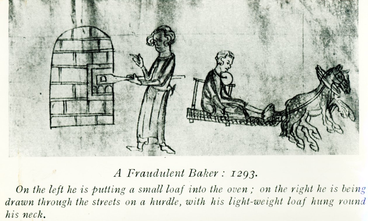 Un panadero fraudulento, 1293 de English School
