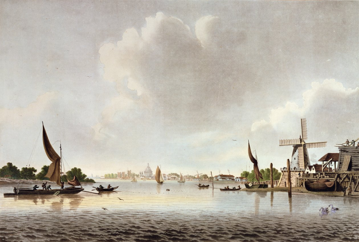 Una Vista del Támesis cerca de Vauxhall de English School