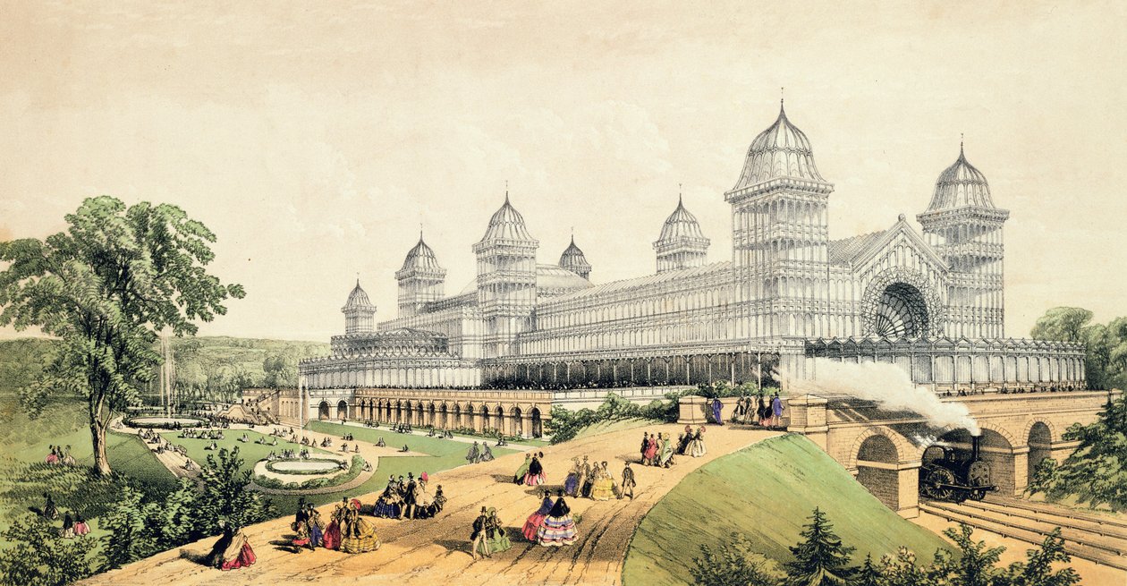 Palacio Alexandra, publicado por J.King y Son, 1873 de English School