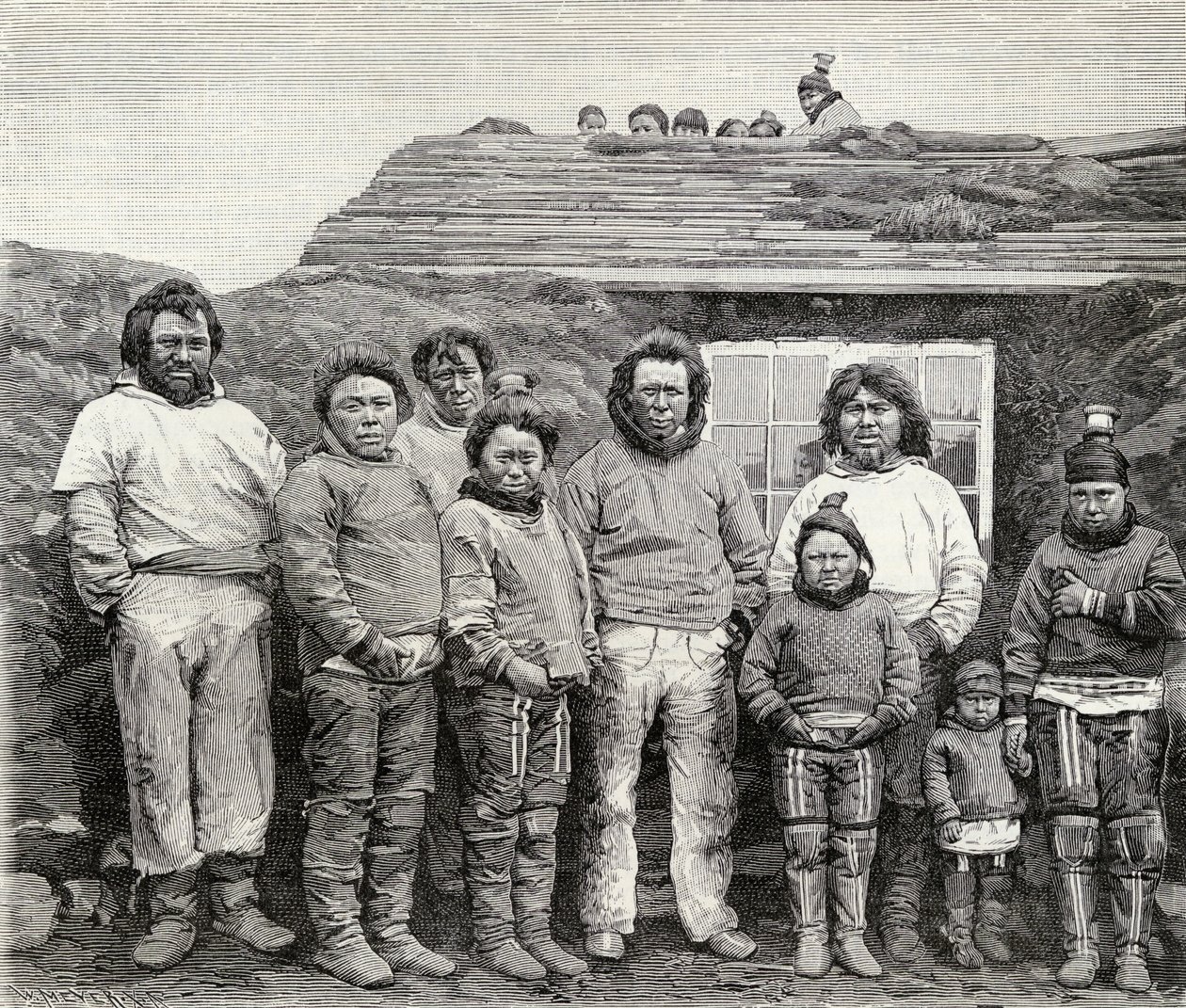 Una familia esquimal, de 
