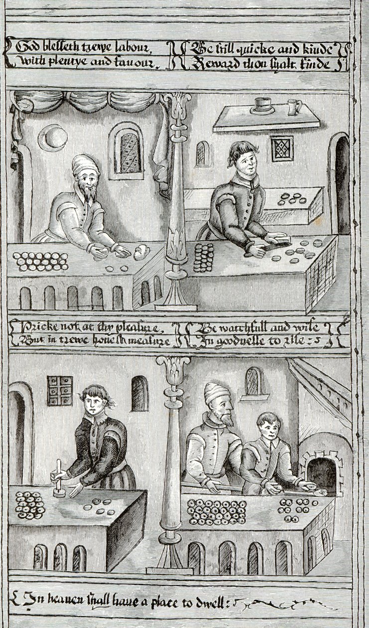 Panaderos de York A.D, 1595-96 de English School
