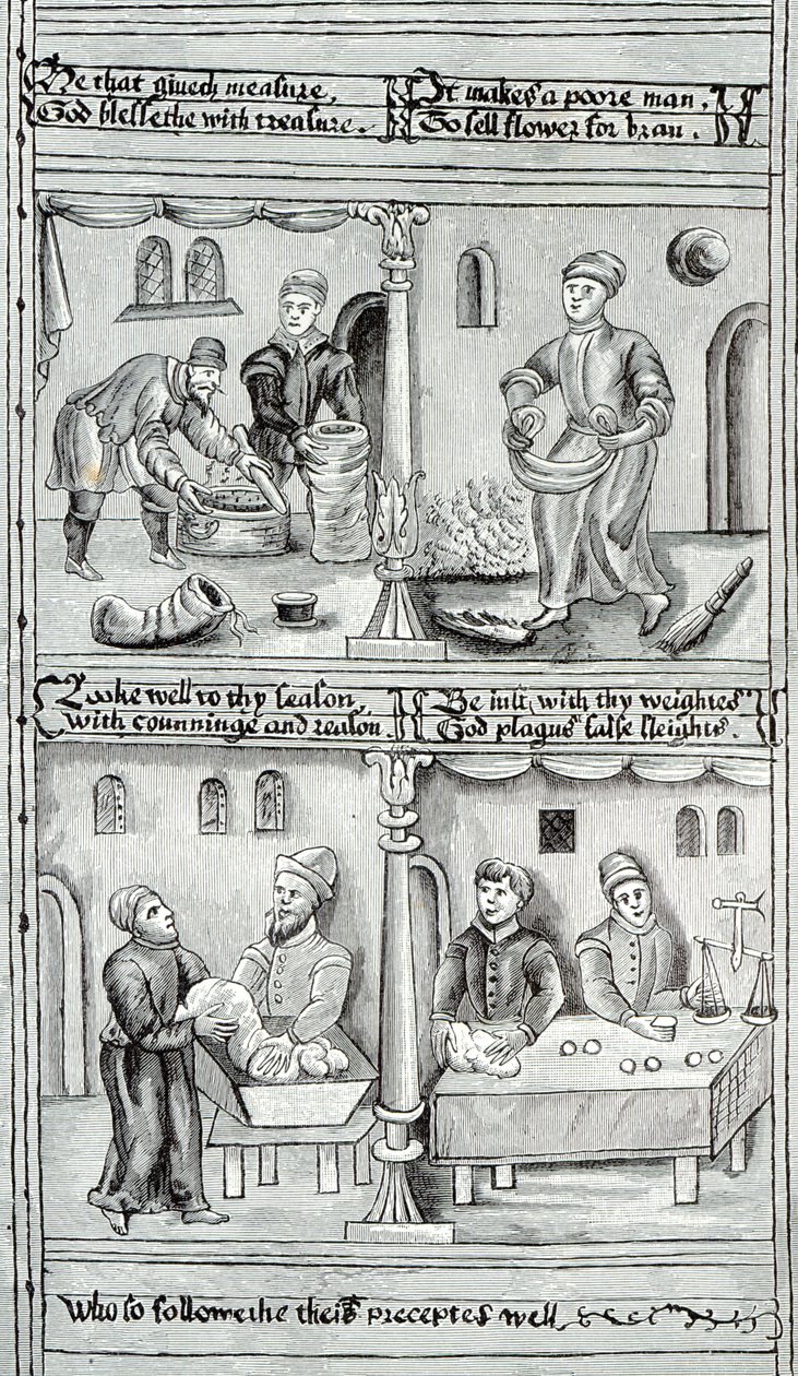 Panaderos de York, A.D, 1595-96 de English School
