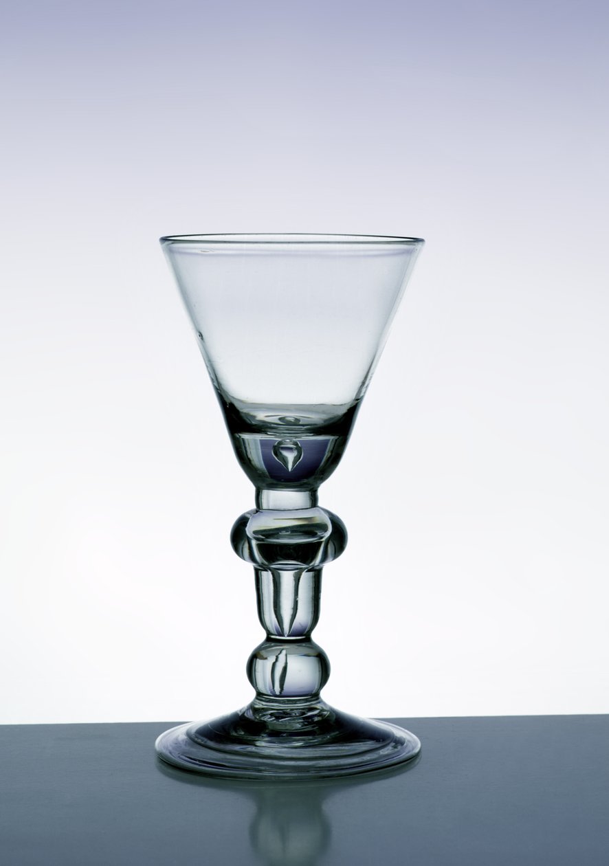 Copa de tallo de balaustre, c.1700-20 de English School