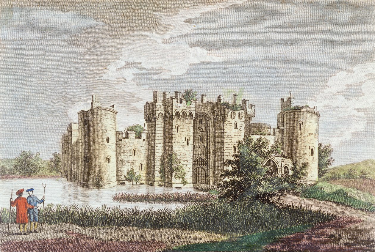 Castillo de Bodiam, Sussex, 7 de enero de 1778 de English School