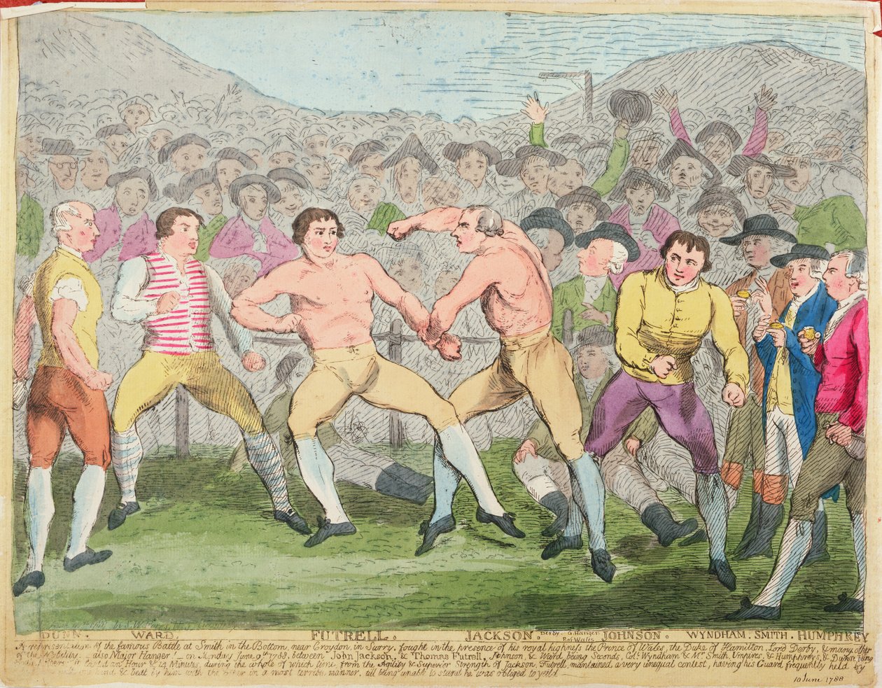 Combate de boxeo, 10 de junio de 1788 de English School