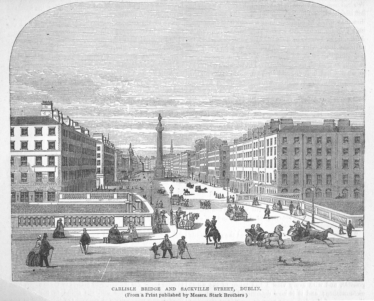 Puente de Carlisle y calle Sackville, Dublín de English School