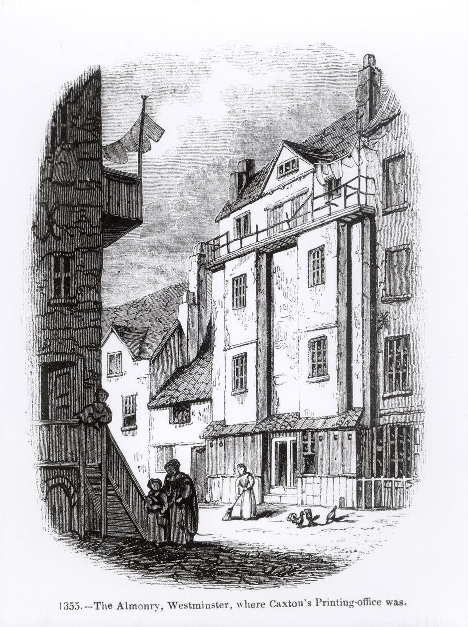 La oficina de impresión de Caxton, The Almonry, Westminster de English School