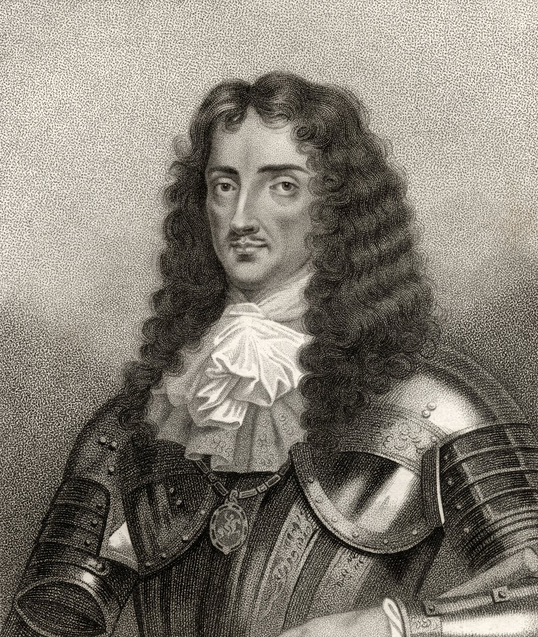 Carlos II, grabado por Bocquet, de 