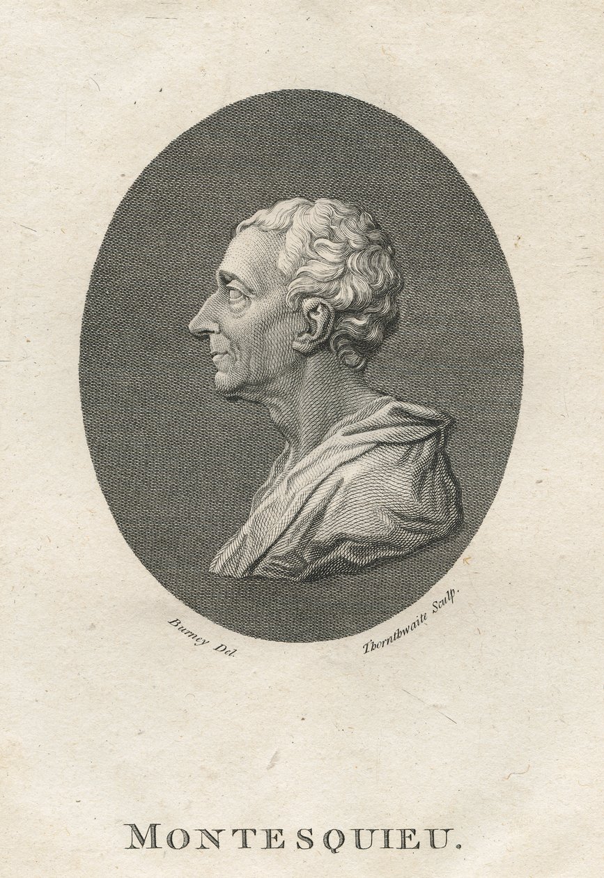 Charles Louis de Secondat, Barón de Montesquieu (1689-1755) de English School