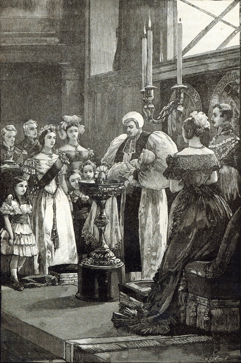 Bautizo de la Princesa Luisa en la Capilla del Palacio de Buckingham de English School