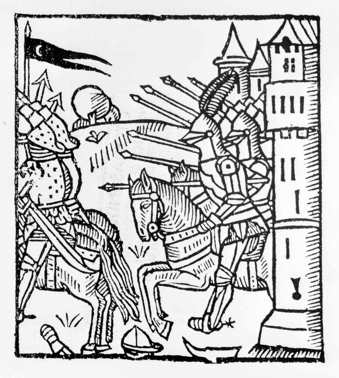 Caballeros cruzados salen a la batalla de English School