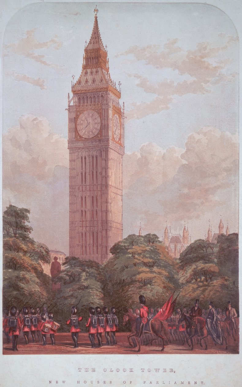 Diseño para el Big Ben, 1859 de English School