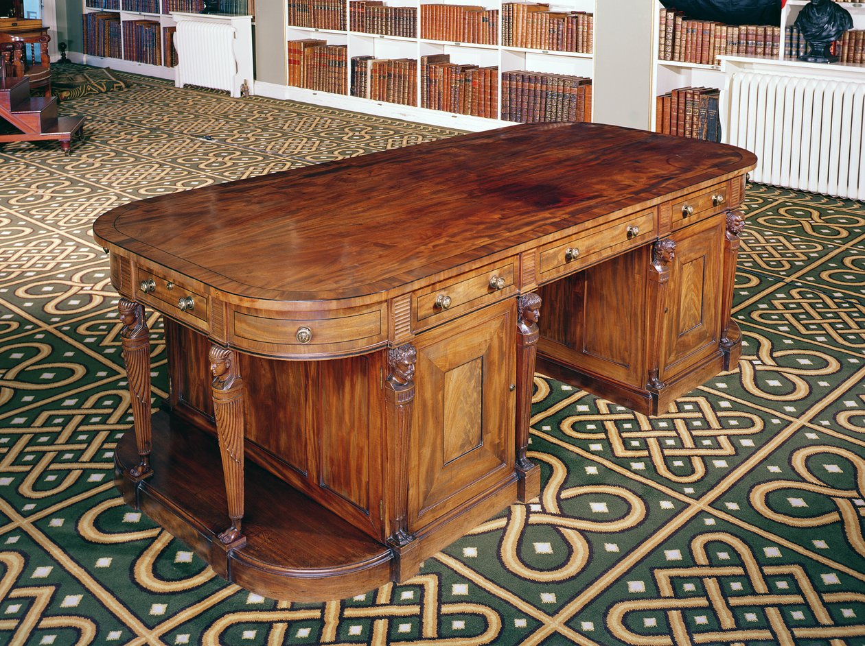 Escritorio de Thomas Chippendale Jr, 1805 de English School