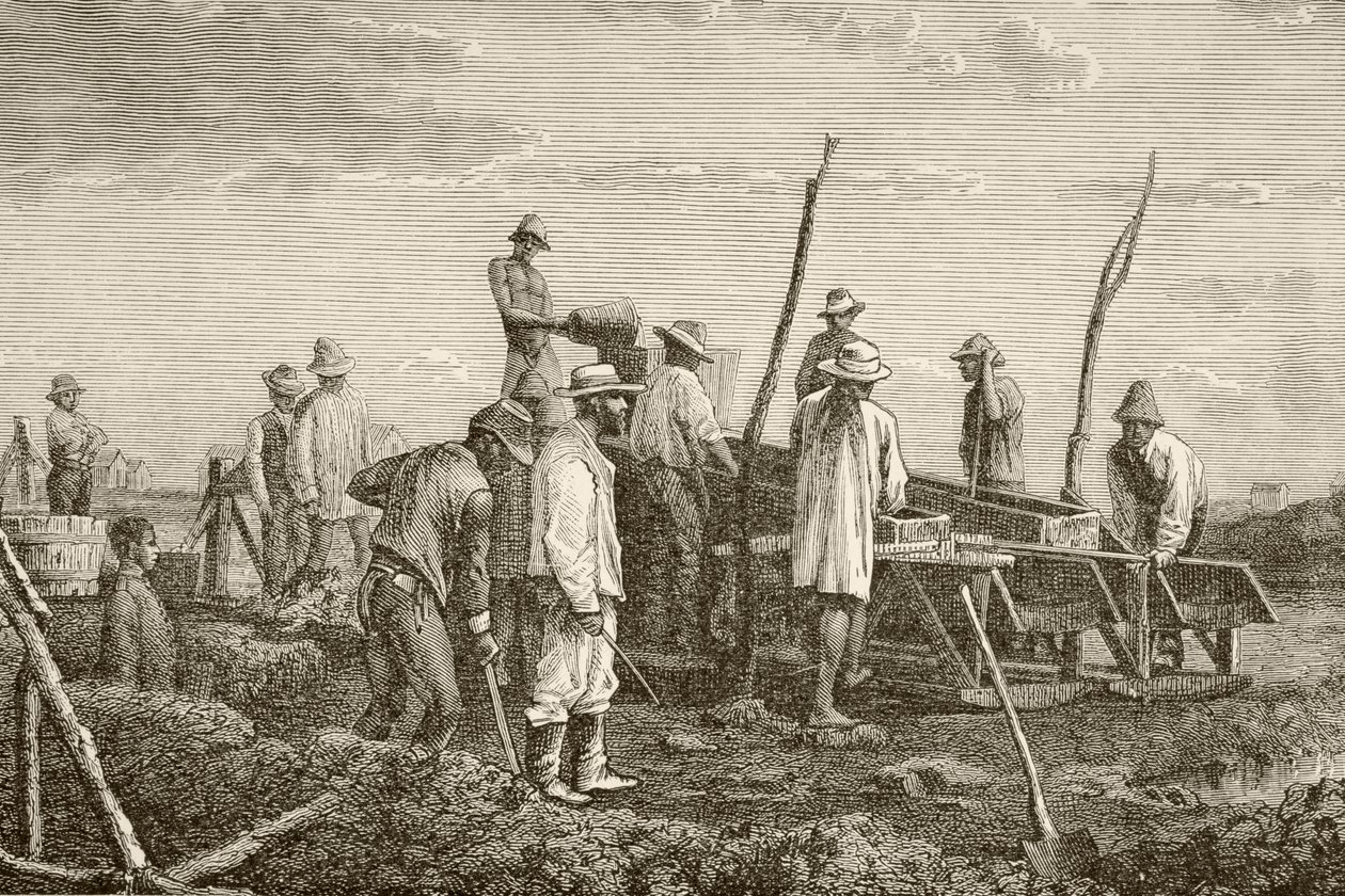 Excavando en busca de diamantes en Sudáfrica de English School