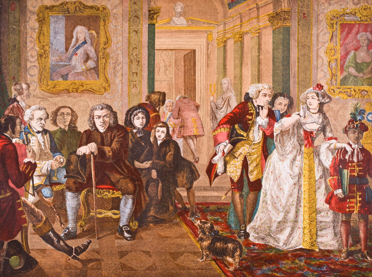 Dr. Samuel Johnson en la antesala de Lord Chesterfield, de 